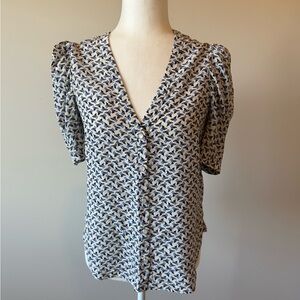 Veronica Beard Floral Blouse •6•